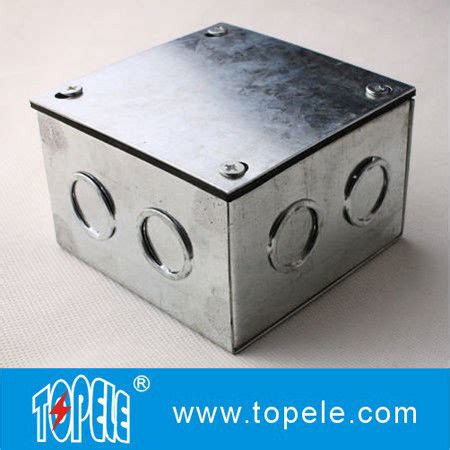 4x4x4 metal box|4 square metal electrical box.